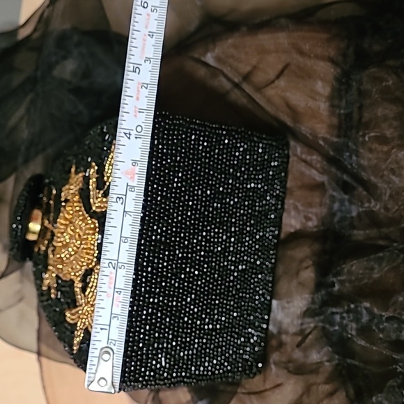 Stunning beaded structured mini bag - Picture 6 of 10